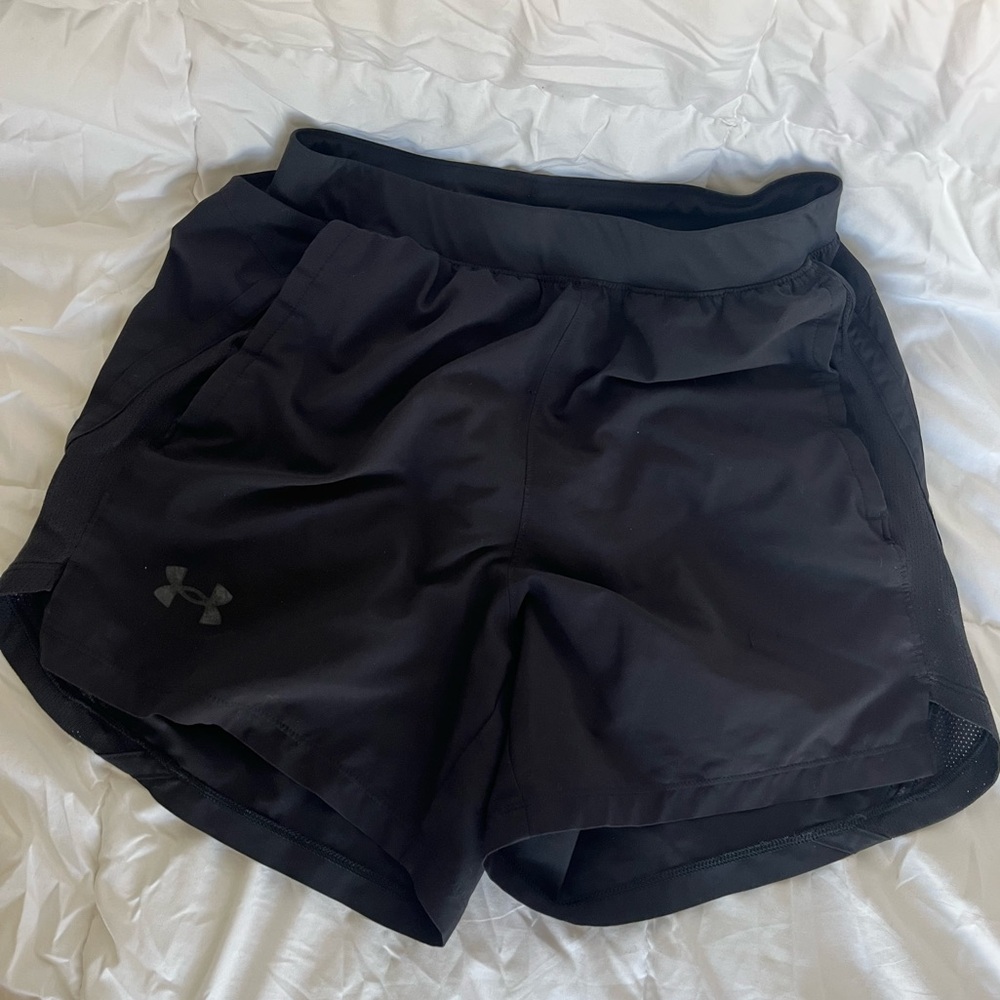 Under Armour Black Fitted Sporty Shorts